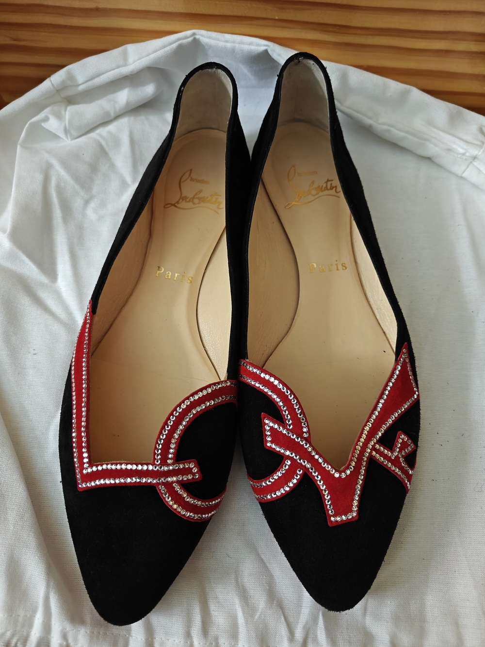 Christian Louboutin Love Strassy Flat - Picture 2 of 6